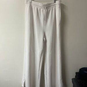 White Wide-Leg Pants